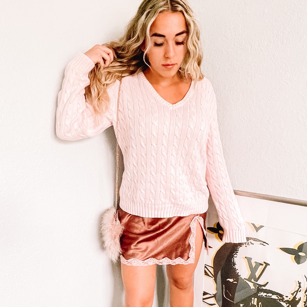 Ralph Lauren pale blush pink sweater
